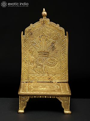 7" Deity Throne in Brass | Handmade | Made in India