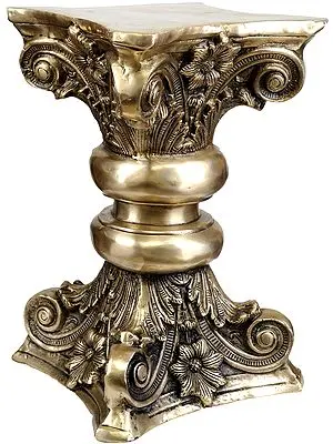 Column Pedestal Made of Brass | Crafted Metal Furniture