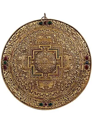 Dorje Mandala with Eight Auspicious Symbols