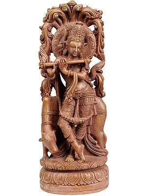 Fluting Krishna with Cow (Venugopala)