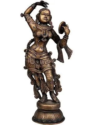 The Apsara Applying Vermillion (A Sculpture Inspired by Khajuraho)