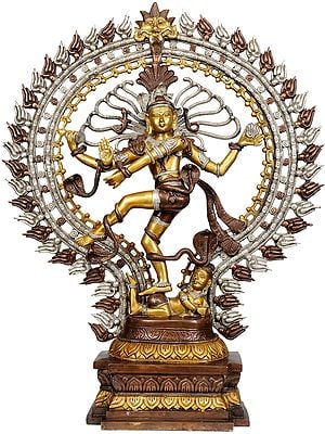 22" Large Size Nataraja In Brass | Handmade | Made In India