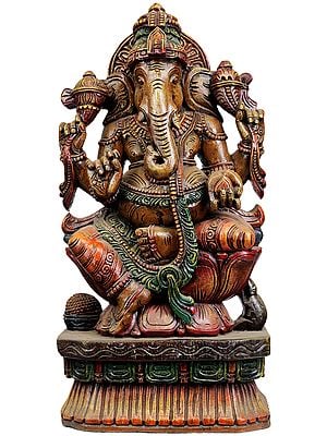 Lord Ganesha Seated in Lalitasana