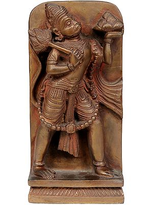 Lord Hanuman Holding Mount of Sanjeevani Herbs