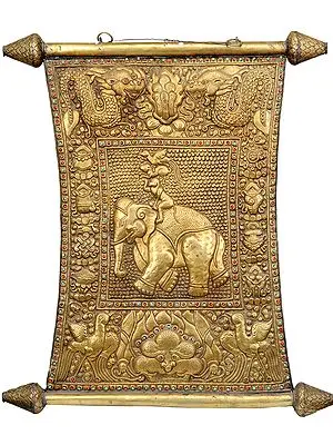 The Four Harmonious Friends (mthun-po spun-bzhi, Skt. Catvari anukulabhratr) (Wall Hanging)