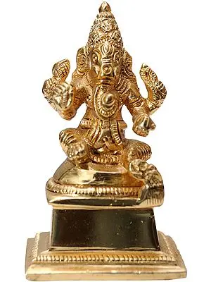 Four-Armed Seated Ganesha (Small Statue)