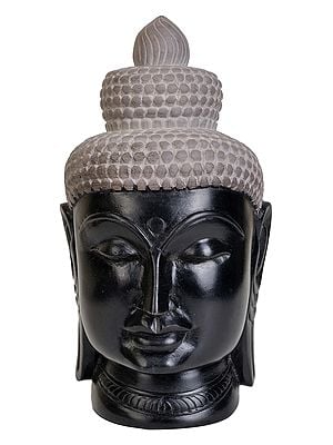 Lord Buddha Head | Stone Statue from Mahabalipuram