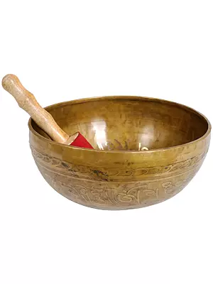 Tibetan Singing Bowl with the Image of the Buddha Inside