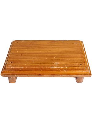 Small Wood Chowki (Teak Wood)
