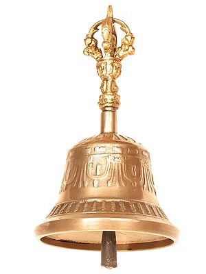 Tibetan Buddhist Bell with Dorje Handle