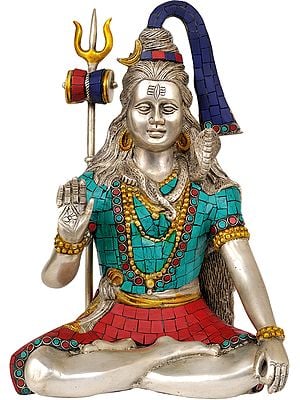 11" Lord Shiva Granting Abhaya In Brass | Handmade | Made In India