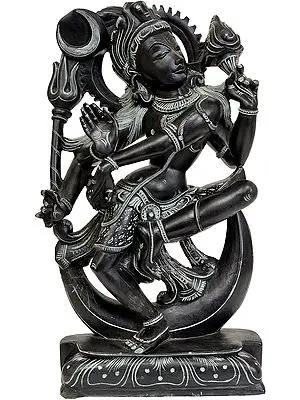 "Chandrashekhara"- Dancing Lord Shiva with Crescent Moon on His Crown