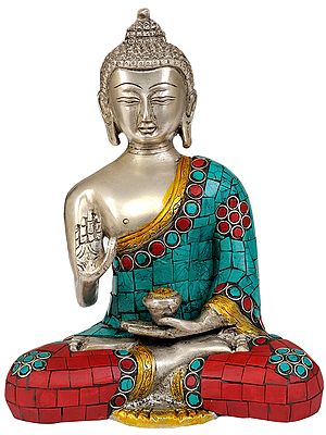 7" Lord Buddha In Brass | Handmade | Made In India
