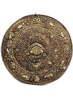 Tibetan Buddhist Kirtimukha Wall Hanging