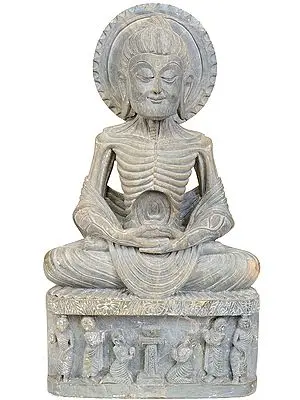 Emaciated Gandhara Buddha (Carved in Stone)