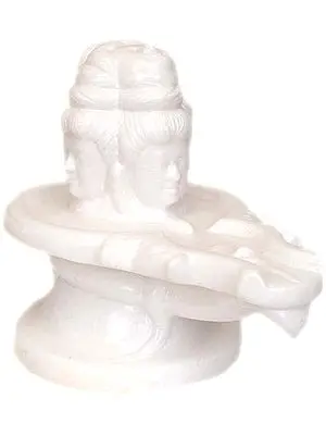 White Mukha Lingam