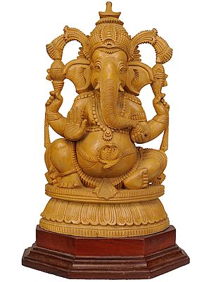 Four Armed Seated Ganesha