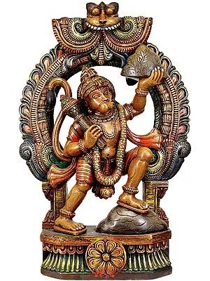 Hanuman Ji Carrying Mount Dron of Sanjeevani Herbs