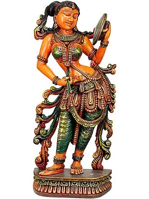 Large Size Lady with Mirror (Apsara)