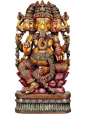 Tri-Mukha Kamalasana Ganapati