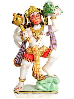 Mahabali Hanuman Carrying Mount Dron Full of Sanjeevani Herbs