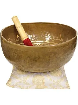 Singing Bowl with The Image of White Tara