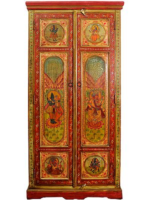 Shiva Parvati Cupboard with Ganesha