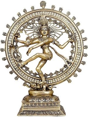 21" Shiva as Nataraja In Brass | Handmade | Made In India