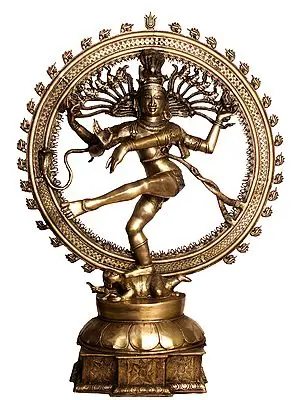 54" Large Size Nataraja In Brass | Handmade | Made In India