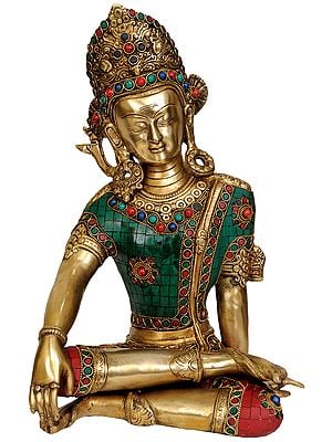 14" Bhagawan Indra In Brass | Handmade | Made In India