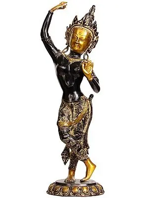 20" Tibetan Buddhist Maya Devi (Mother of Buddha) In Brass | Handmade | Made In India