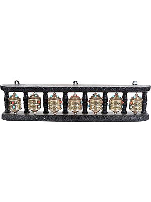 Set of Seven Prayer Wheels (Wall Hanging)
