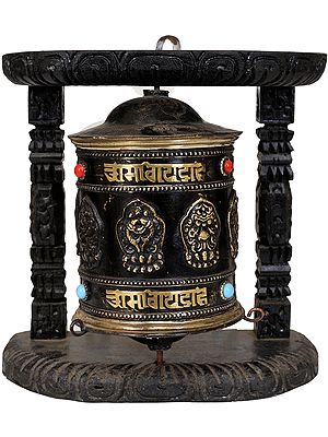 Ashtamangala Prayer Wheel