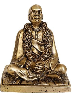 6" Srila Prabhupada Ji Brass Sculpture | Handmade | Made in India