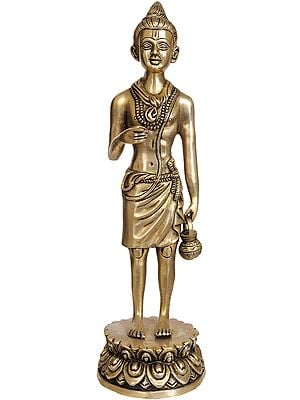 17" Shri Neelkanth Varni (Founder of Swaminarayan Akshardham) In Brass | Handmade | Made In India