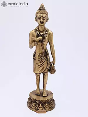 17" Shri Neelkanth Varni (Founder of Swaminarayan Akshardham) In Brass | Handmade | Made In India