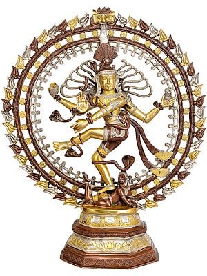 31" Large Size Nataraja In Brass | Handmade | Made In India
