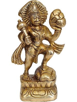5" Hanuman Ji idols In Brass | Handmade | Made in India