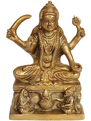 5" Santoshi Maa Statue in Brass | Handmade | Made in India