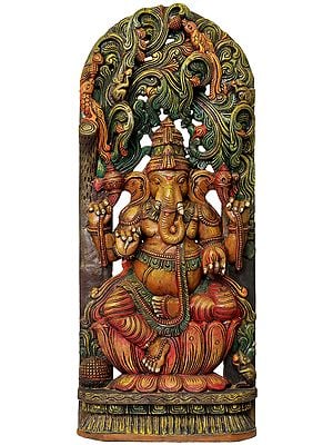 Kamalasana Chaturbhuja Ganesha