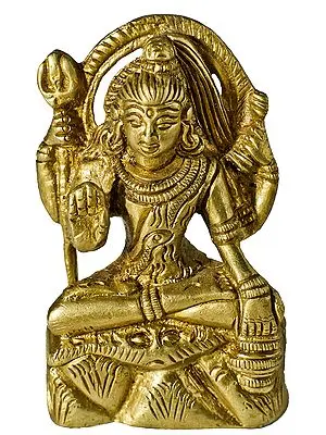 2" Lord Shiva (Small Statue) In Brass | Handmade | Made In India