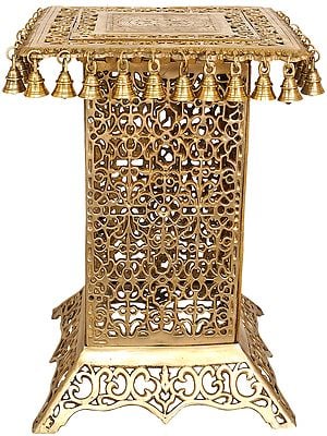 Ornate Lattice Chowki (Pedestal)
