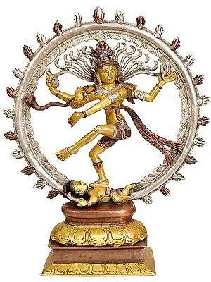 14" Nataraja In Brass | Handmade | Made In India