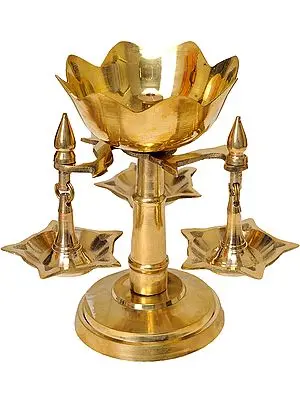 Lotus Puja Lamp