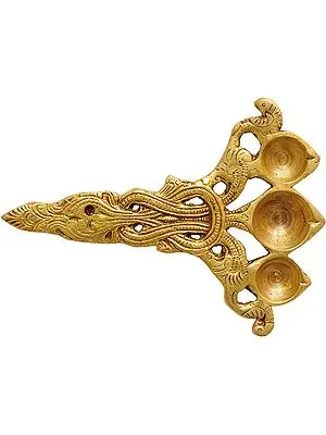Hand Held Three Puja Diyas