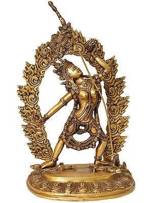 15" Vajradakini (Tibetan Buddhist Deity) Brass Statue | Handmade | Made in India