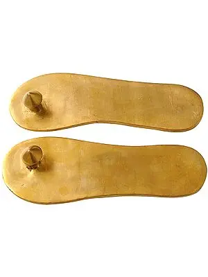 Charan Paduka (Khadau) - Brass Sandals for Auspicious Occassions
