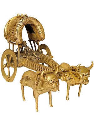 Bullock Cart  (Folk Statue from Bastar)