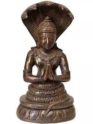 8" Sage Patanjali Brass Sculpture | Handmade | Made in India