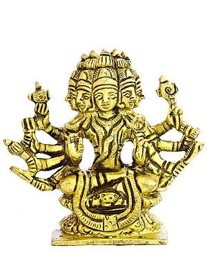 2" Sadashiva Small Statue in Brass | Handmade | Made in India